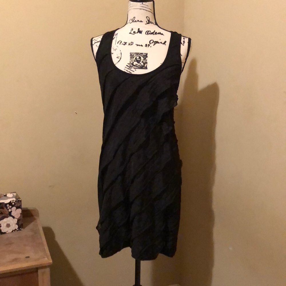Casual Black Mini Dress